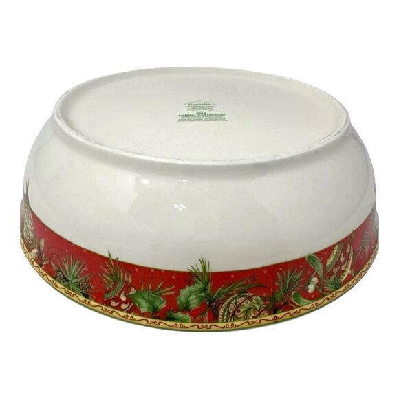 Spode Christmas Tree 2015 Annual Large Serving Bowl Limited Edition 10" - Picture 2 of 9